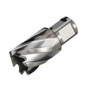 Qualtech CTC5-530-216 Annular Cutter, 5/8 in dia Cutter, 2 in D Cutting, Bright, Welded-On Shank