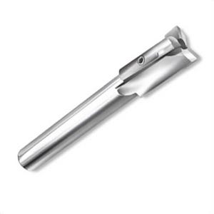 Qualtech DEWA/CCBR13/16 Round Shank Aircraft Counterbore, 13/16 in dia Bore, 1/4 in dia Shank, 3-1/8 in OAL, HSS