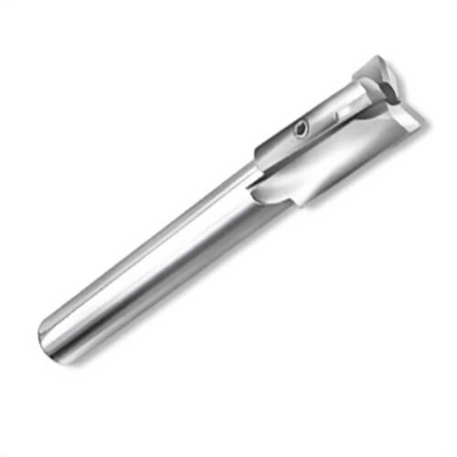 Qualtech DEWA/CCBR1/4 Round Shank Aircraft Counterbore, 1/4 in dia Bore, 1/4 in dia Shank, 2-3/8 in OAL, HSS, Pilot Shank dia Compatibility: 3/32 in