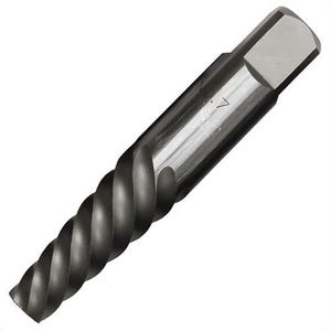 Qualtech DEWEZ7 Screw Extractor, #7 Extractor, 17/32 in Drill, For Screw Size: 1 to 1-3/8 in, 4-1/8 in OAL