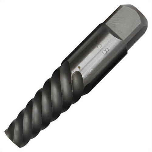 Qualtech DEWEZ8 Screw Extractor, #8 Extractor, 13/16 in Drill, For Screw Size: 1-3/8 to 1-3/4 in, 4-3/8 in OAL