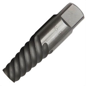 Qualtech DEWEZ9 Screw Extractor, #9 Extractor, 1-1/16 in Drill, For Screw Size: 1-3/4 to 2-1/8 in, 4-5/8 in OAL
