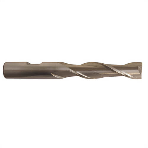 Qualtech DWCT346A Center Cutting Single End Square End Mill, 1-1/16 in dia Cutter, 2 in Length of Cut, 2 Flutes, 3/4 in dia Shank