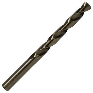 Qualtech DWDCO13/64 Economy Heavy Duty Jobber Length Drill Bit, 13/64 in Drill - Fraction, 0.2031 in Drill - Decimal Inch, 135°  Point, Cobalt, Gold