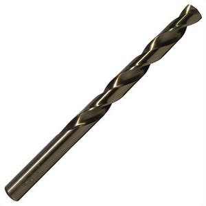 Qualtech DWDCO52 Economy Heavy Duty Jobber Length Drill Bit, #52 Drill - Wire, 0.0635 in Drill - Decimal Inch, 135° Point, Cobalt, Gold