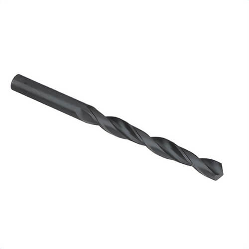 Qualtech DWDMM12.00 Jobber Length Drill Bit, 12 mm Drill - Metric, 0.4724 in Drill - Decimal Inch, 118°  Point, HSS, Black Oxide