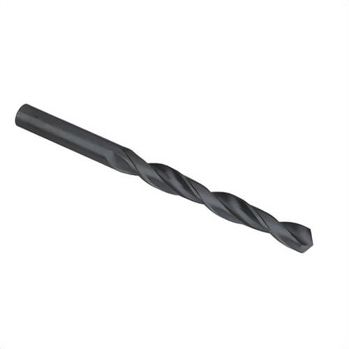Qualtech DWDN1/4 Economy Jobber Length Drill Bit, 1/4 in Drill - Fraction, 0.25 in Drill - Decimal Inch, 118°  Point, HSS, Black Oxide