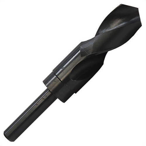 Qualtech DWDRSD1-17/64 Economy Silver and Deming Drill, 1-17/64 in Drill - Fraction, 1.2656 in Drill - Decimal Inch, 1/2 in Shank, HSS