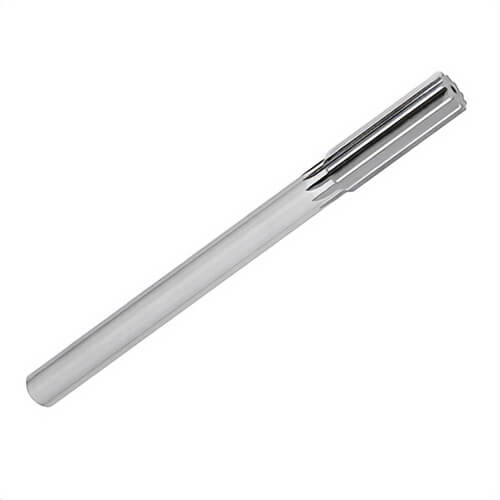 Qualtech DWRRSP39/64 DWRRSP Chucking Reamer, 39/64 in dia x 8 in OAL, Round Shank, Spiral Flute