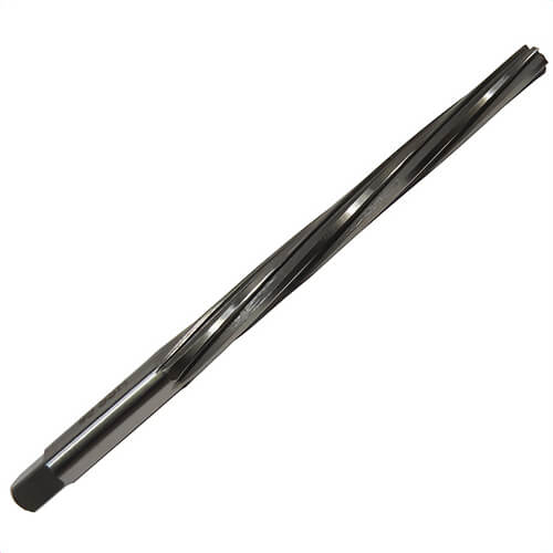 Qualtech DWRRTPS2/0 Taper Pin Reamer, #2/0 Taper Pin, 0.1137 in dia Small End, Spiral Flute, Round Shank
