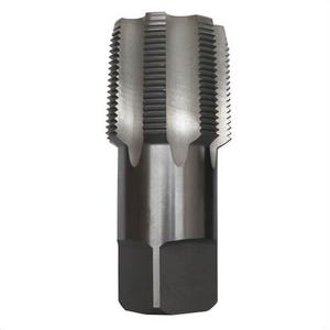 Qualtech DWT64012 Pipe Tap, 1-1/2-11-1/2 Thread, 7 Flutes, Right Hand Cutting Direction, HSS, Bright