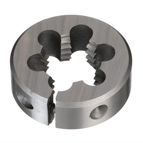 Qualtech DWTH112-18NPS Adjustable Round Pipe Die, 1/8-27 NPS Thread, 1-1/2 in OD Die, HSS