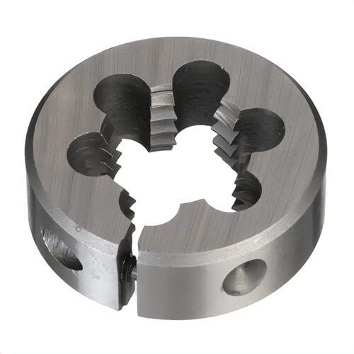 Qualtech DWTSMR3-42X4.5 Adjustable Round Die, M42x4.5 Thread, 3 in OD Die, HSS