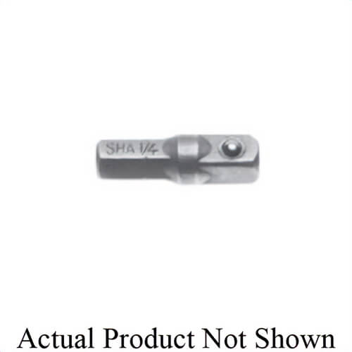 Qualtool 250 SH 1/4-3 Hex Male Square Shank Extension with Durable Pin Lock, 1/4 in Drive, 1/4 in Shank, 3 in OAL