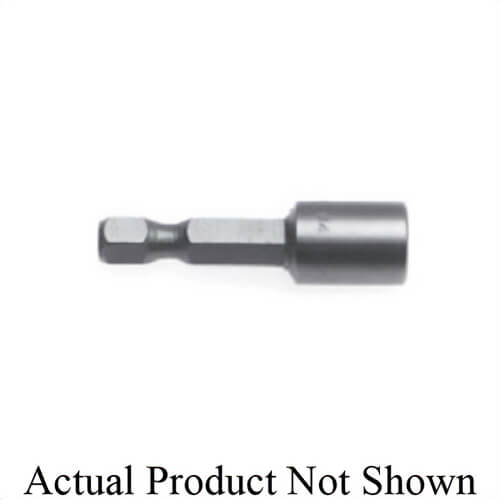 Qualtool MSH 7/16 Magnetic Short Power Drive Nut Setter, Steel, 1/4 in Hex