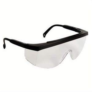 Radians® G40110ID G4™ Safety Eyewear, Hard Coated, Clear Lens, Black, Plastic Frame, Polycarbonate Lens, ANSI Z87.1+
