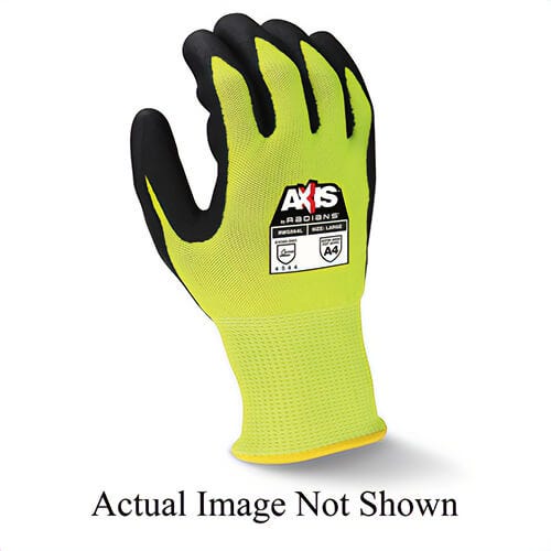 Radians® RWG564XL AXIS™ Cut-Resistant Gloves, XL, Foam Nitrile Coating, HPPE with Fiberglass, Seamless Cuff, Resists: Abrasion, Cut, Tear and Puncture