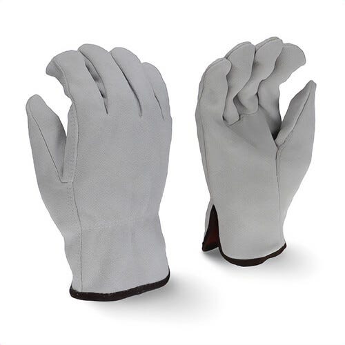 Radians® RWG4025L Split General Purpose Gloves, Drivers, Straight Thumb Style, L, Cowhide Leather Palm, Cowhide Leather, Gray