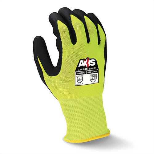 Radians® RWG564L AXIS™ Cut-Resistant Gloves, L, Foam Nitrile Coating, HPPE with Fiberglass, Seamless Cuff, Resists: Abrasion, Cut, Tear and Puncture