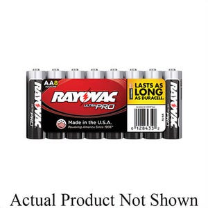 Rayovac® ALAA-8J Battery, Alkaline, Ultra Pro™ Series, 1.5 VDC V Nominal, AA, Mercury-Free