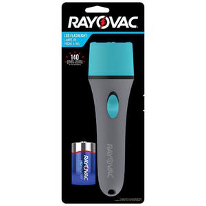 Rayovac® Brite Essentials™ BEH1D-BA Hang Loop Flashlight, LED Bulb, Aluminum Housing, 20 Lumens