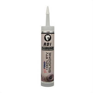 Red Devil® RD PRO® 08260I Industrial Grade RTV Silicone Sealant, 10.1 oz Cartridge, Clear, Proprietary Siloxane Blend Base
