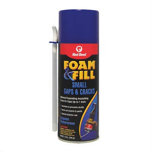 Red Devil® Foam and Fill® 0913 Minimal Expanding Foam Sealant, 12 oz Aerosol Can with Nozzle, Aerosol Can Form, Champagne