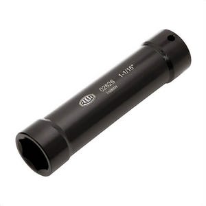 Reed EDS17 Extended Socket, Square Drive, 1/2 in Drive, Impact Socket, 1-1/16 in Hex Socket, 6 in OAL, Steel, Zinc Phosphate