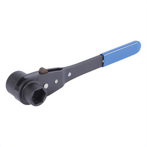 Reed Thru-Bolt™ Dual Socket Ratchet Wrench, Value Line, Measurement System: Imperial, Economic, Blue