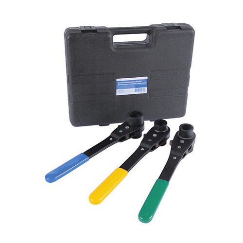 Reed LVDSSET Thru-Bolt™ Dual Socket Ratchet Wrench Set, 3 pc