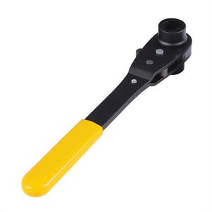 Reed LVHM2275 Thru-Boltâ„¢ Value Line Dual Socket Ratchet Wrench, Yellow, Metric/Imperial, 3/4 and 7/8 in, 19 and 22 mm sockets