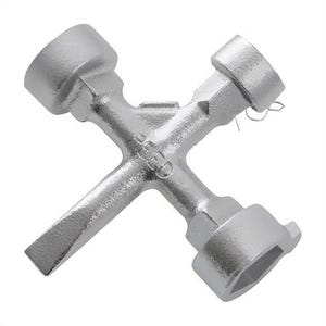 Reed MKH10820 Meter Curb Box Key, 5 in OAL, For Use with Mueller® 2 Large and 1 Standard Pentagon