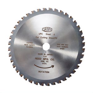 Reed UPCSTEEL6 Blade, For Universal Pipe Cutter, 6.29 in L x 6.29 in W x 0.078 in H, Carbide Tipped