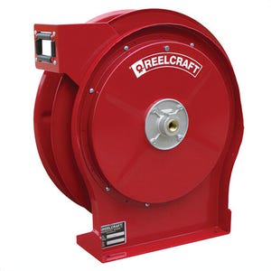 Reelcraft® 5600 OMP 5000 Full Flow Swivel Premium Duty Hose Reel, 3/8 in ID x 0.69 in OD x 30 ft L Hose, 3000 psi Pressure, Domestic
