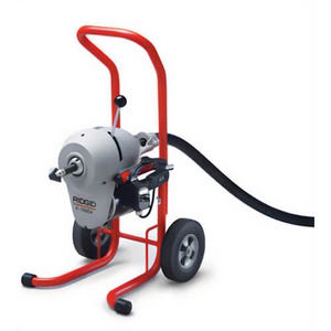 Ridgid® 23692 Sectional Drain Cleaning Machine K-1500A, 2 to 4 in Drain Line, 175 ft Max Run, 3/4 hp, 115 VAC
