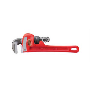 Ridgid® Heavy-Duty Straight Pipe Wrench, Full Floating Forged Hook Jaw, Ductile Iron Housing, I-Beam Handle