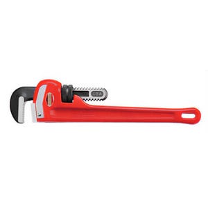 Ridgid® 31020 Heavy-Duty Straight Pipe Wrench, 2 in Pipe, 14 in OAL, Floating Forged Hook Jaw, Ductile Iron Handle
