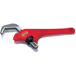 Ridgid® 31305 Hex Wrench, 1-1/8 to 2-5/8 in Pipe, 9-1/2 in OAL, Hex Jaw, Cast Iron Handle, Knurled Nut Adjustment