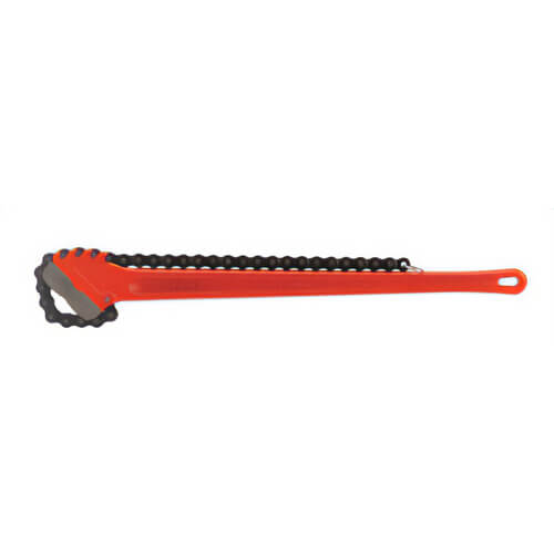 Ridgid® 31330 Heavy-Duty Chain Wrench, 4-1/2 to 7-1/2 in Pipe, 36 in OAL, Alloy Steel Double End Jaw, Alloy Steel Handle