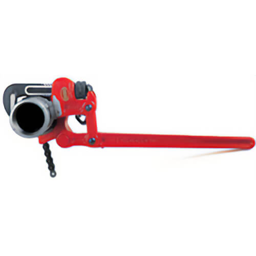 Ridgid® 31375 Straight Compound Leverage Wrench S-2, 2 in Pipe, 22 in OAL, Steel Handle, Standard Adjustment, Red