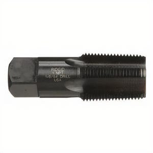 Ridgid® 35840 Pipe Tap, Imperial 1-11-1/2 in Thread, 1-3/4 in Thread L, 3-3/4 in OAL, 1-9/64 in Drill Size