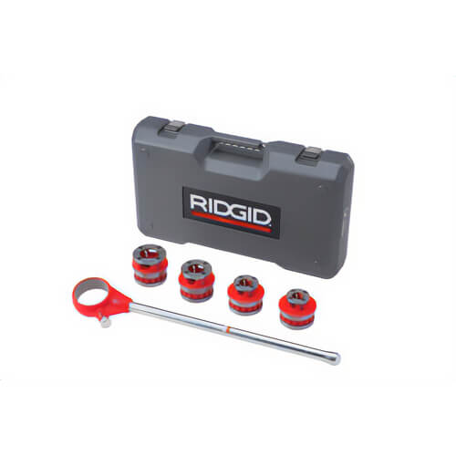 Ridgid® 36480 Exposed Ratchet Threader Set 12-R with Carrying Case, 1/2 to 1-1/4 in, NPT Thread
