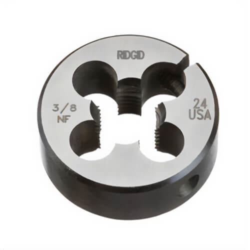 Ridgid® 38395 Manual Threader Button Die, 3/8-24 Pipe and Conduit, UNF Thread, Right Hand Thread, Alloy