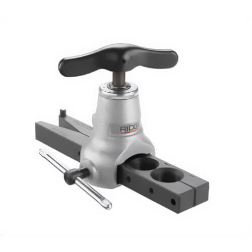 Ridgid® 41285 Flare Tool, Heavy-Duty, 1/2 to 1 in Nominal Capacity, 37° Flare Angle, Hardened Steel Jaw, Aluminum, Brass