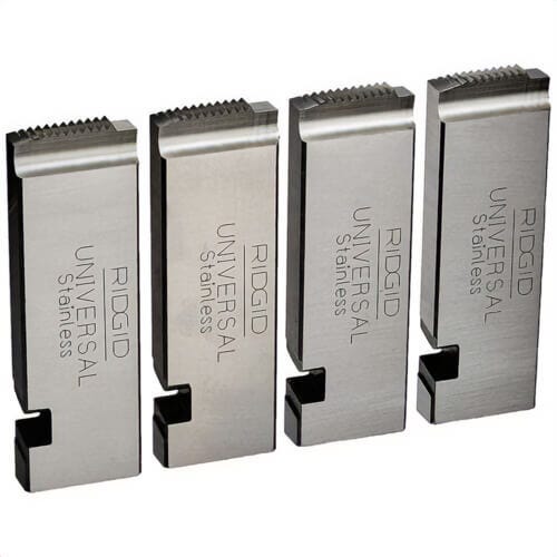 Ridgid® 47780 Pipe Die, 1/4 in Pipe and Conduit, 1/4-3/8-18 NPT Thread, Right Hand Thread, 4 pc