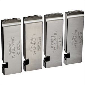 Ridgid® 47780 Pipe Die, 1/4 in Pipe and Conduit, 1/4-3/8-18 NPT Thread, Right Hand Thread, 4 pc