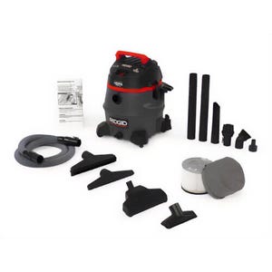 Ridgid® 50368 Stage 2 Wet and Dry Vacuum, 11.5 A, Model: RV2400HF 14 gal Tank