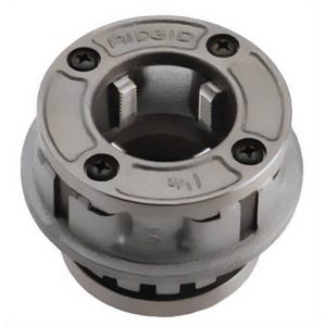 Ridgid® 51877 Hand Threader Die Head 12-R, 1-1/2 in Nominal, NPT Thread, Right Hand Thread Direction, HSS Die