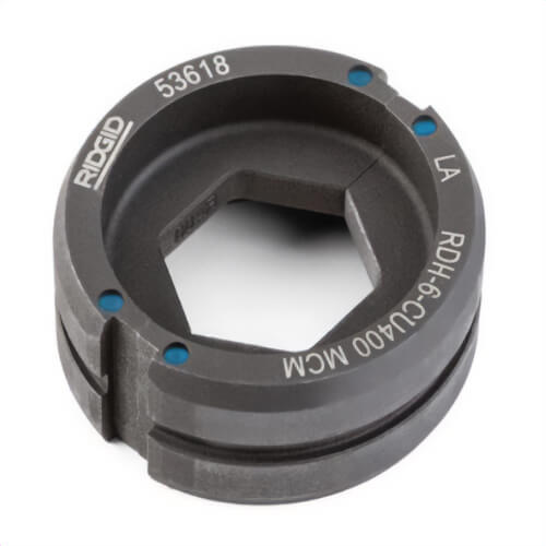 Ridgid® 53618R Round Crimping Tool Die, 400 kcmil Cable, Copper, 6 ton