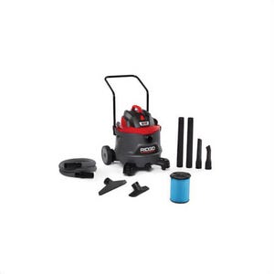 Ridgid® 62718 NXT Wet/Dry Vacuum Cleaner with Cart, 10.5 A, 14 gal Tank, 1260 W Power Rating, 120V, Polypropylene Housing